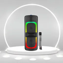 FRONY Bluetooth Party Speaker With Karaoke Mic and RGB Lights,High Quality Woofer C53 40 W Bluetooth Laptop/Desktop Speaker-image-78