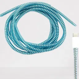 Redclip Metallic 1.5 Meters Finish Spiral/Wire Repair Protector Cable_Fk6 Cable Protector-17