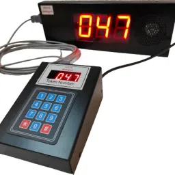 3-digit Token Display System with English voice announcement; 5 m cable Indoor PA System-6