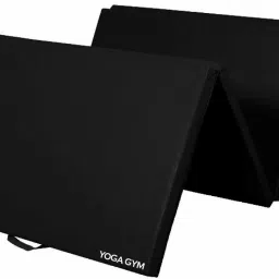 Gym/ Gymnastics/ Traveling/Tumbling High Destiny Foam Foldable Black 12 mm Yoga Mat-image-38