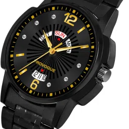 provogue Original Gold Plated Day and Date Functioning Analog Watch - For Men PRVG118 image 3