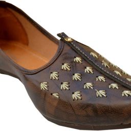 Men's Ethnic Designer Wedding Punjabi Jutti Jutis For Men-image-21