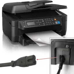 Haedlink Power Cord 1.5m CABLE 3PIN To 2PIN Laptop Adapter Camera Printer Adapter Charger Black Ink Toner-20