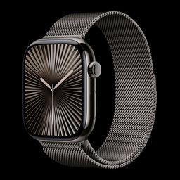 Apple Watch Series 10 GPS+Cellular with Milanese Loop - M/L (46mm Retina LTPO3 OLED Display, Slate Titanium Case)-picture-0