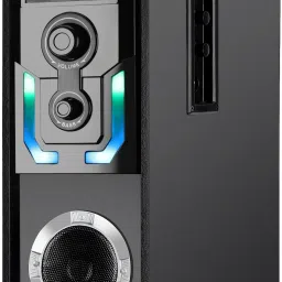 RZG Moon Top Speaker With Multi-Color RGB lights 120 W Bluetooth Tower Speaker image 3