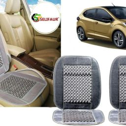 Velvet, Wooden Bead Seating Pad For Tata Universal For Car-14