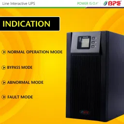BPE 3 kVA Online MF1103B8 with Inbuilt Batteries 240 V Online/double-conversion Tower Model UPS with Overload Protection with Digital Display 4 Outlet Plugs image 5