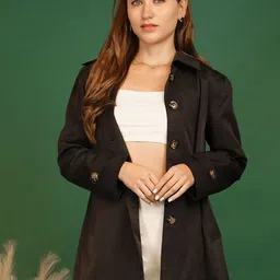 Chemistry Women Single-Breasted Overcoat-image-17