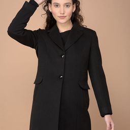 Crimsoune Club Women Single Breasted Notched Lapel Overcoat-image-86