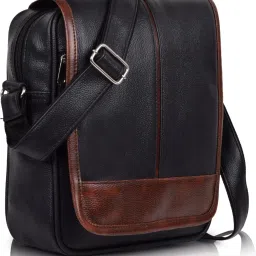 Black Men Sling Bag - Extra Large Casual Trendy Travel Slingbag For Men-image-8