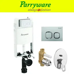 Half Frame Concealed Cistern, with divater body upper Pluto set of 1 pic 293 Dual Flush Tank-image-86