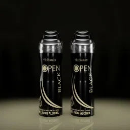 Open Black Alcohol Free Deodorant Body Spray - For Men-image-62