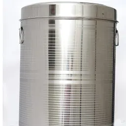 SM Enterprises Steel Grocery/Water Container Storage Airtight Drum Stainless Steel Grocery Container 25 L Drum-6