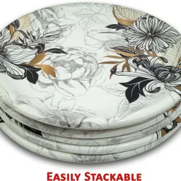 inpro Serve Up Style with our Melamine Round Dinner Plate Set of 6 -Perfect for Snacks Dinner Plate image 3