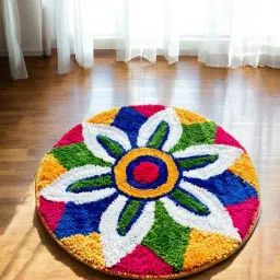 Multicolor Cotton Area Rug-picture-23