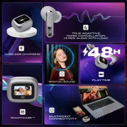 jbl Live Beam 3, Hi-Res LDAC Audio ANC TWS, SmartCase,48H Runtime, Wireless Charging Bluetooth Headset image 2