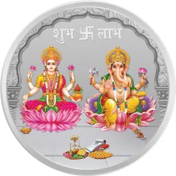 Laxmi Ganesh Ji Color BIS Hallmarked S 999 10 g Silver Coin-image-15