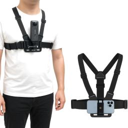 Mobile Phone Chest Strap Mount Chest Harness Holder for VLOG/POV Bike Mobile Holder-image-35