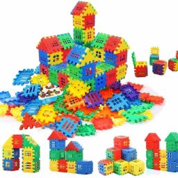 pulsbery 72+ pcs House Building Blocks Windows Set Puzzles Activity Game Toy for Kids image 4