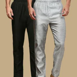 Pack of 2 Men's Printed Viscose Blend Pyjama Pack of 2 Elasticwaist with Side Pockets Men Pyjama-image-53