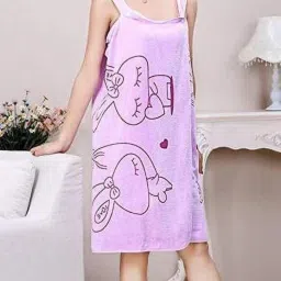 Blue, Pink, Purple Free Size Bath Robe-20