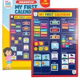 My House Teacher Kids Magnetic My First Calendar Board-19