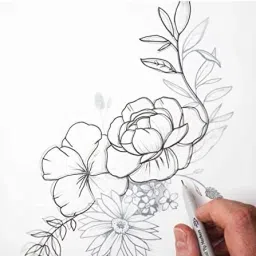 gold leaf A4 Tracing Paper Drawing Easy To Trace On Book Cloth Suitable For Pencil Unruled A4 50 gsm Transfer Paper image 3
