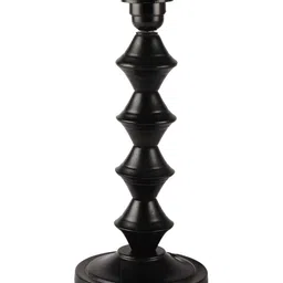 BTR CRAFTS Cream Wood Frustum Shaped Table Lamp with Adjustable Cord image 4