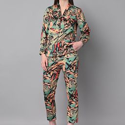 Justin Whyte Abstract Printed Top & Trousers-16