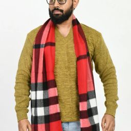 manra Checkered Men Muffler-image-89