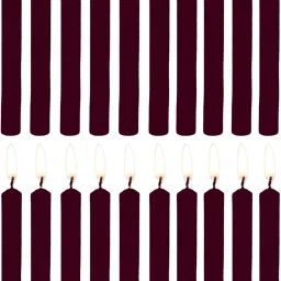 Chime Candles Set of 20 | Ritual Spell Candle | Unscented (brown) Candle-image-9