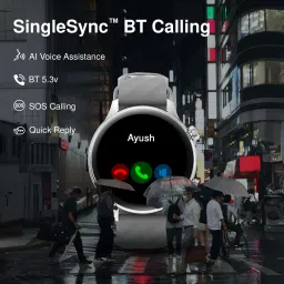 Fastrack Optimus2 Pro-1.43'' AMOLED|Advanced Blazing Fast UI|AOD|Metal Case|Working Crown Smartwatch image 3
