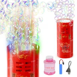 Automatic Bubble Machine Rechargeable Bubble Toys for Kids with Light & Music Toy Bubble Maker-picture-17
