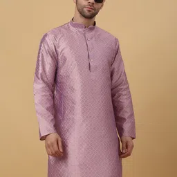 KRAFT INDIA Men Thread Work Jacquard Kurta-picture-22