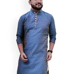Sydney Heights Ethnic Motifs Printed Mandarin Collar Long Sleeves Straight Kurta-picture-58