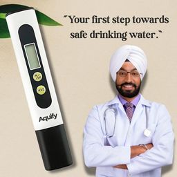 Aquify TDS Meter - Total Dissolved Solids Tester, PPM Water Quality Meter for Drinking Water, Hydroponics, Aquarium - White image 3