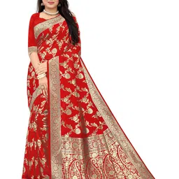 Kedar Fab Woven Design Zari Saree-35