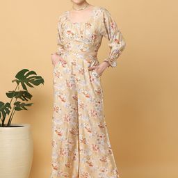Cora Printed Crop Top and Palazzo Co-Ord-image-3