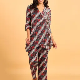 ZNX Clothing Printed Pure Cotton Tunic With Trouser-picture-25