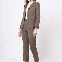 Ashtag Notched Lapel Collar Blazer & Trouser Co-Ords-47