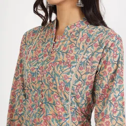 Divena Floral Printed Pure Cotton Kurta With Salwar image 2
