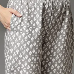 Stylum Floral Printed Pure Cotton Tunic & Trouser image 2
