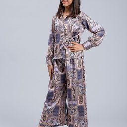 Unique Designers Girls Printed Shirt With Palazzos-image-63
