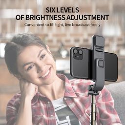 NAFA 3-in-1 Convertible Tripod with Fill Light-Rotating Phone Holder-Bluetooth Remote Tripod image 4