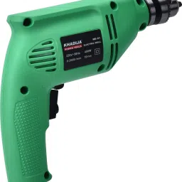 khadija 400WATT Reverse Forward 13Pcs Bit & 1Pc Masonry Bit Pistol Grip Drill image 2