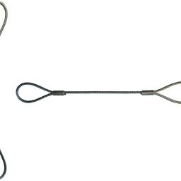 Steel 1.5MM Wire Rope Slings 20 Inch Long with Ferrule Grips 2 Sets for Hanging Chain Steel Light Hanging Chain Rod-image-50