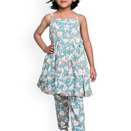 BAESD Girls Printed Pure Cotton Top With Trousers-image-83