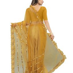 BARKIYA CREATION Embellished Sequinned Saree image 3