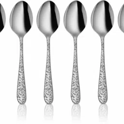 Jasmine with Laser Baby Spoon Stainless Steel Dessert Spoon Set-1