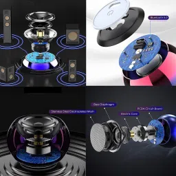 laxmi gold Compact Wireless Bluetooth Mini Boost Speaker With Metallic Body 5 W Bluetooth Party Speaker image 2